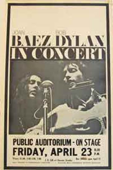 Beskrivning: Beskrivning: Beskrivning: Beskrivning: Joan Baez and Bob Dylan Concert Poster